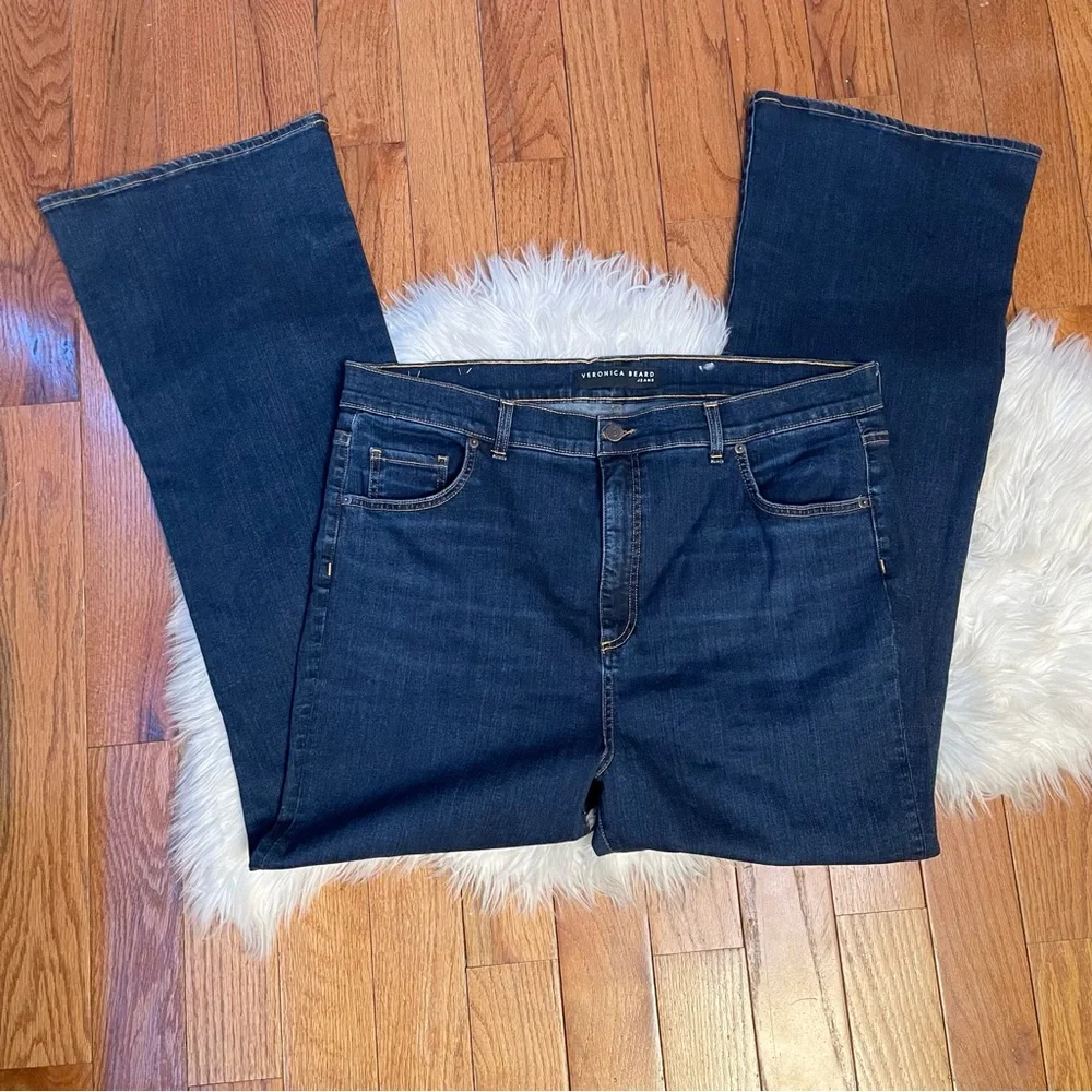 Veronica Beard Beverly Skinny Flare High Rise Jeans Size 22 - Picture 10 of 17